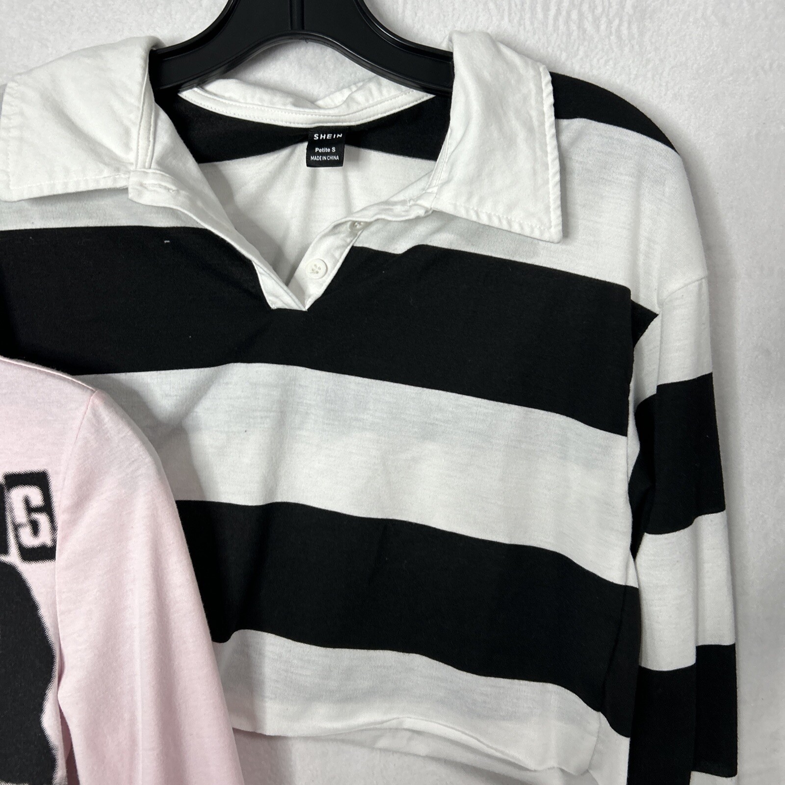 Shein  Women's Basic Long Sleeve Solid Crop Top S… - image 4