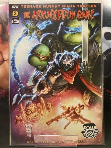 TMNT ARMAGEDDON GAME #3 LCSD IDW Comics Cover B (CA) Tan + Henriques NM