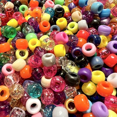 Sachet 1000 Perles Plastique Gros Trous Nacrées ø 9 Mm | Manutan Collectivités