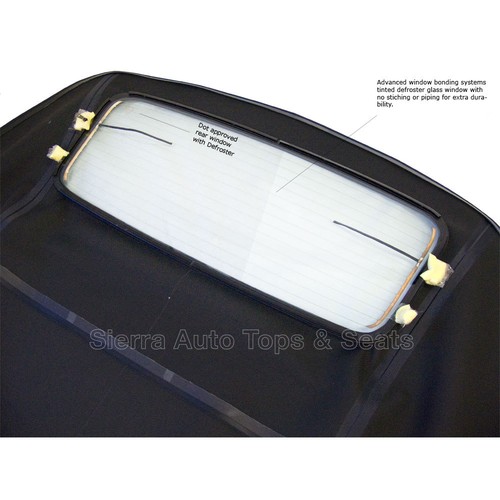 Audi A4 2003-09 Convertible Soft Top w / Glass Window, German A5 Cloth, Burdeos - Imagen 3 de 6