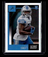 D'Andre Swift 2020 Panini Score Chronicles Update Rookies - Silver #448 RC