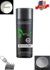 Ustar White Hair Building Fibers Economy 0.97oz 27.5g Free Shipping