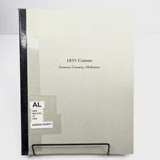 Genealogy Sumter County Alabama 1855 Census Record Southern Roots 1998 ExLibrary