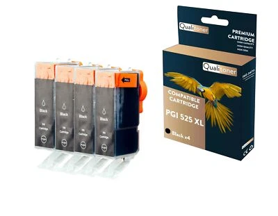 Cartouche CANON PGI525XL Noir x 4 QUALITONER - Photo 1/4