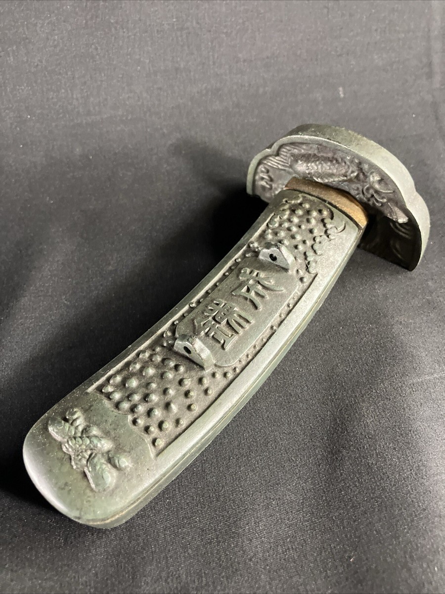 い*じ様 旧アジア　ウルトラスーパー30枚セット Japan Vintage Antique Stamp Case Sword Tsuka 670g iron box