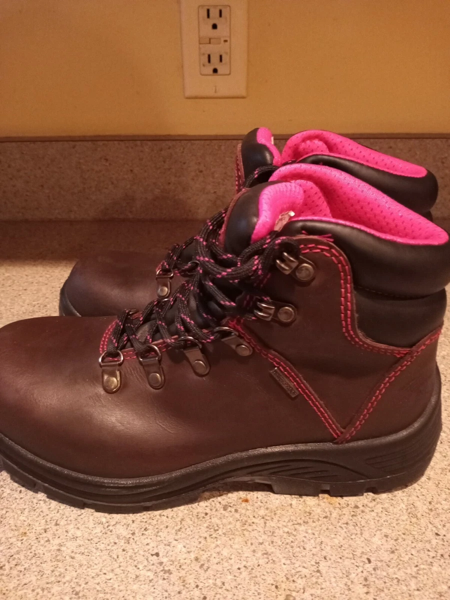 Defined heel cheap work boots