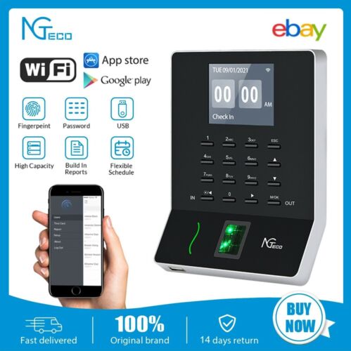 (OpenBox) Ngteco W2 Time Clock in and Out Machine Automatic For Employees