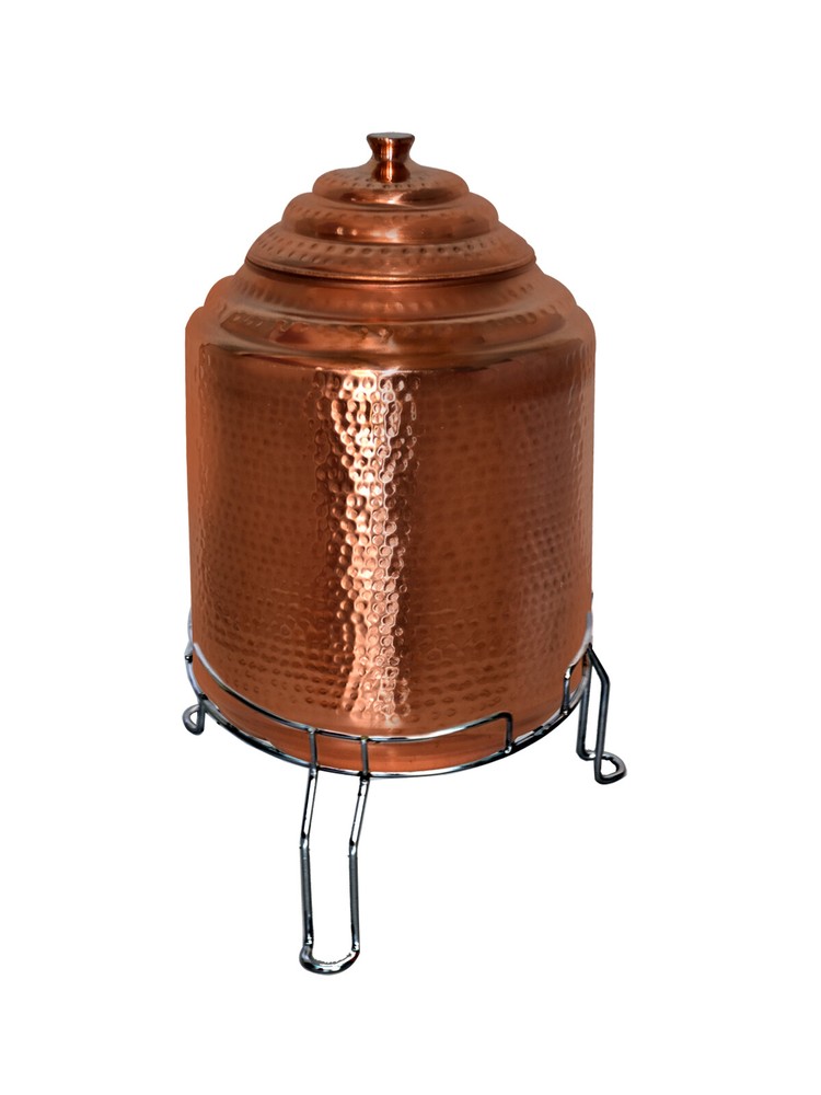 Copper Water Storage Pot Container Tank Dispenser Matka