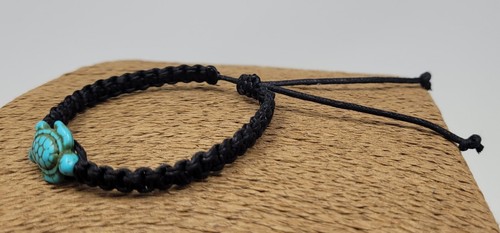 Sea Turtle bracelet Turquoise Turtle Bracelet Macrame Bracelet Black Bracelet - Picture 7 of 10