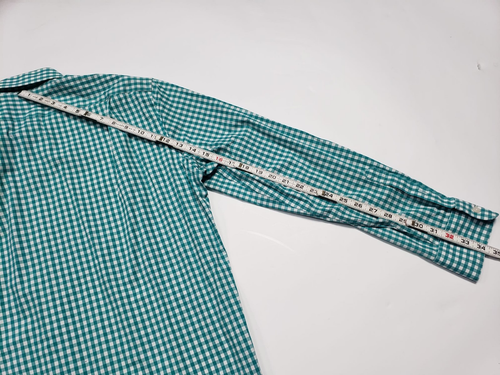 Camisa J.CREW Para Hombres XL 17-17.5 THOMPSON Flex Sin Arrugas Cuadros de Guinga Abotonada - Imagen 8 de 10