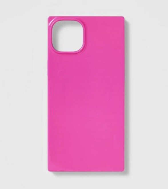 HEYDAY Square Case with MagSafe Neon Pink iphone 15 plus 14 plus
