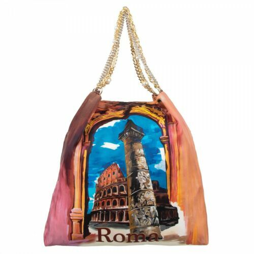 Porte-clés Marocain Artisanal - Pompon Soie Rouge Foncé - Argenté Martelé - Neuf