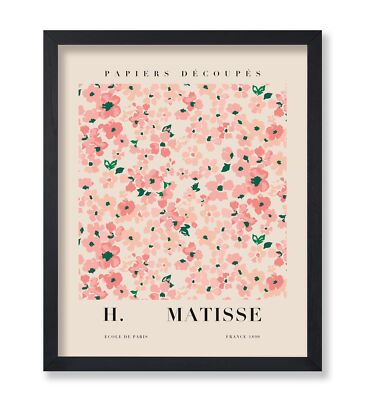 Poster Master Vintage Henri Matisse Poster - Retro Pink Flowers Print - Flowe...