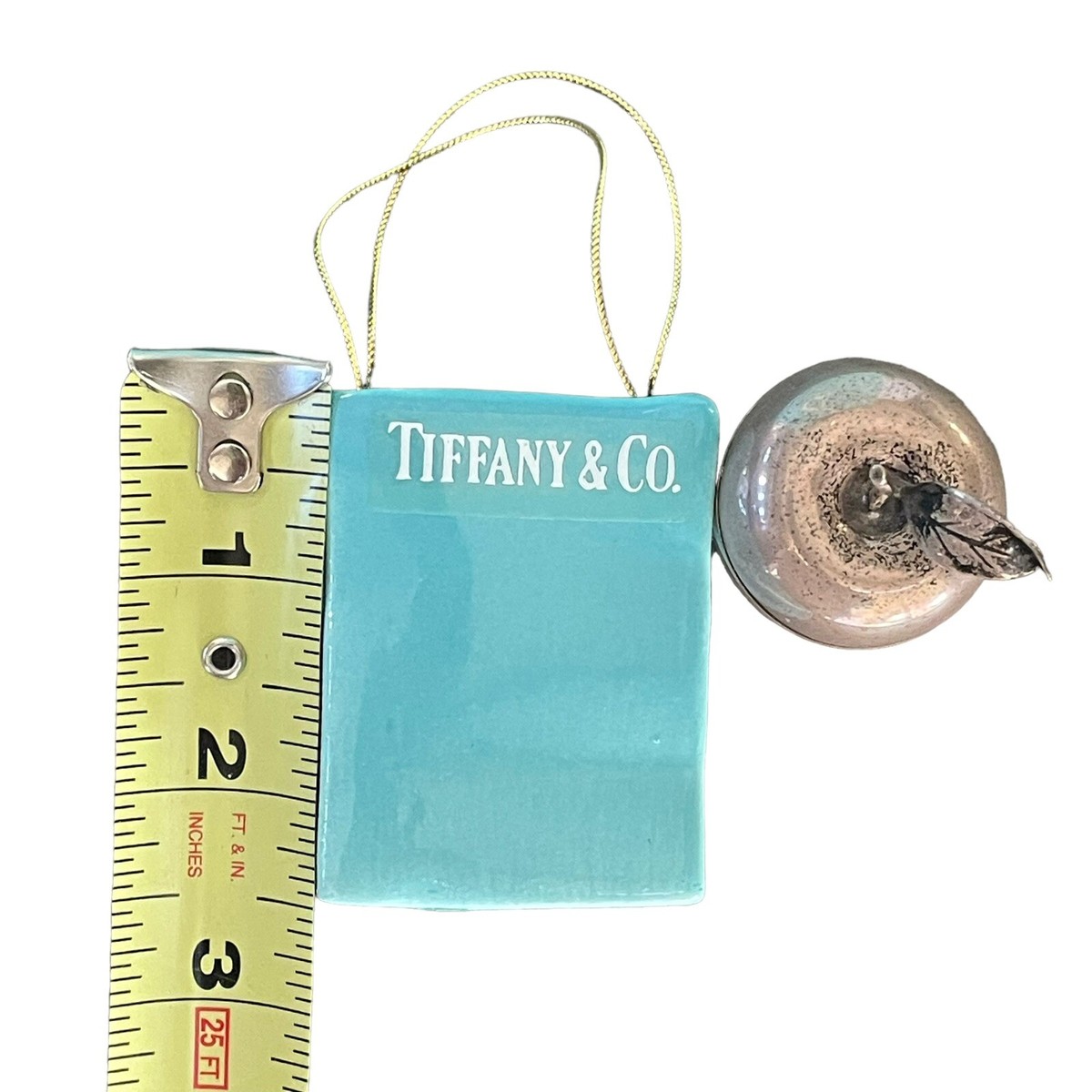 Tiffany & Co Makers Sterling Silver Apple Shaped Trinket Box Tiffany & Co Makers Sterling Silver Apple Shaped Trinket Box