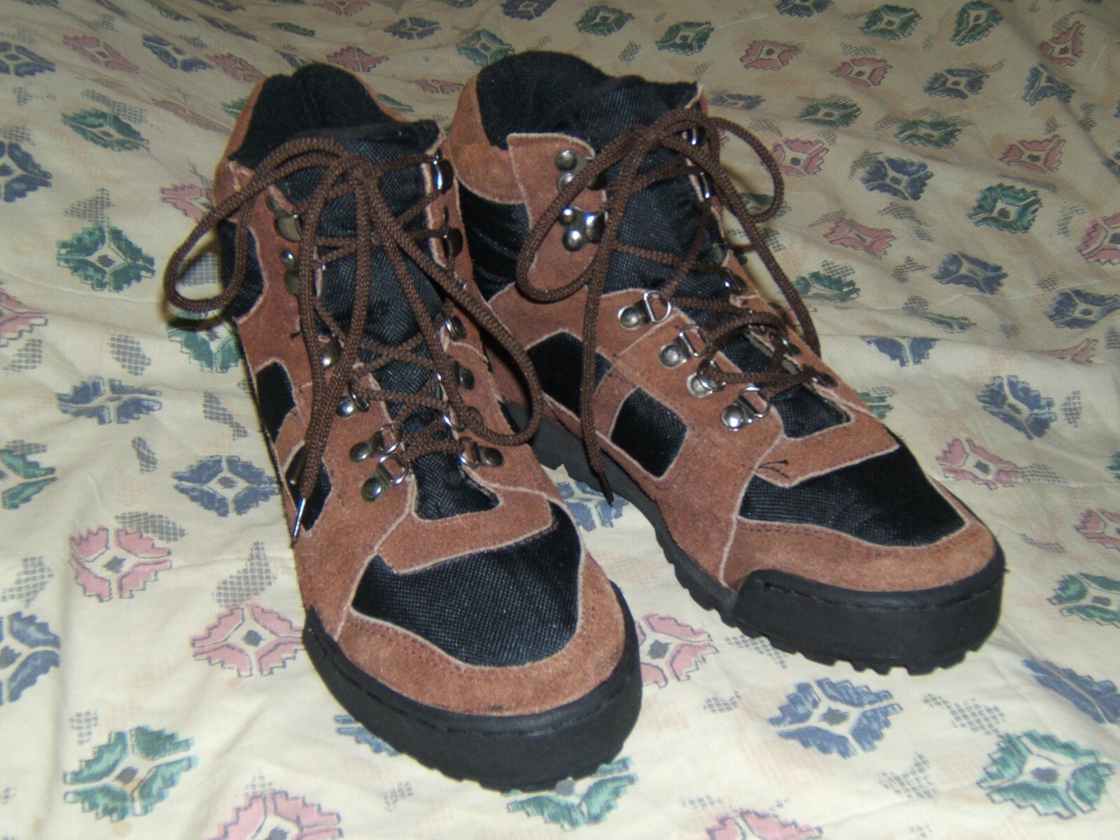 SAOLA Scarpe da ginnastica Oxford sportive nuove senza marchio da uomo in camoscio marrone alla caviglia piatta taglia 11 M