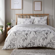 Image of Gingham Check Duvet Cover with Pillowcases Reversible Quilt Bedding Set All Size