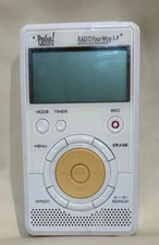 PoGo Products Radio Your Way LX White AM/FM Radio Voice Recorder MP3 Player