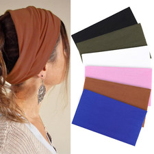 6 Pcs Extra Large Wide Headbands for Women - Boho Sport Hair Accessories