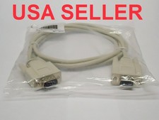 Lot of 4, 6ft DB9 RS232 serial modem extension cable. Male/Female, NEW 