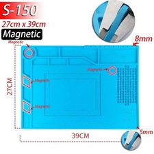 Magnetic Silicone Soldering Mat Heat Resistant S-150 Repair Work Insulation Pad
