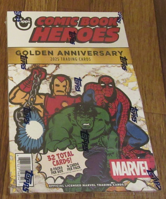 2025 Topps Marvel Comic Book Heroes 1975 Golden Anniversary Hobby Box Sealed New