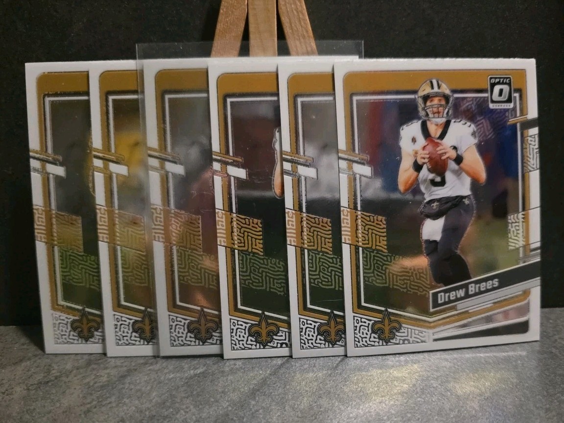Lot Of 6 2023 Panini Donruss Optic - Drew Brees #135 Cards  New Orleans Saints