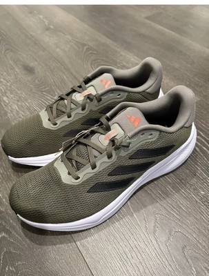 Adidas Response Running Shoes  Olive /Black /Red Men s  Size  10 # IH 6002.