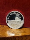 1 OZ USS HONOLULU CL-48 ARIZONA MEMORIAL .999 SILVER COIN