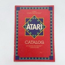 MANUAL ONLY 1982 Atari 2600 Game Catalog CO16725 Rev. E SHIPS FREE NO TRACKING