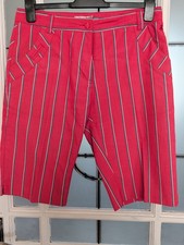 Green Lamb Golf Shorts Sz 12, Red Navy & White