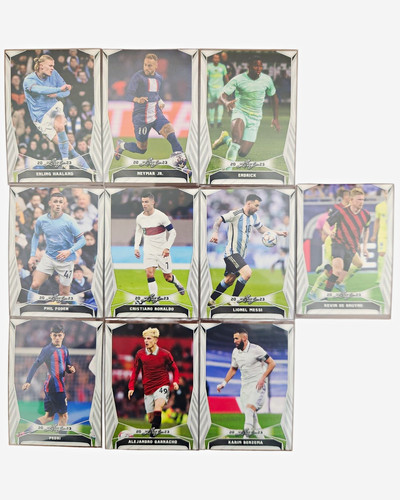 2023 Leaf Soccer Complete 10 Card Base Set Lot Lionel Messi Cristiano Ronaldo RC