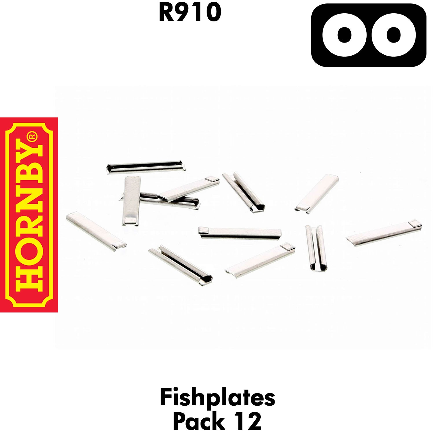 Hornby FISHPLATES Pack 12 track parts OO gauge 1:76 HORNBY R910