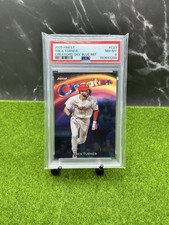 2025 Topps Finest - Trea Turner Creators #C-23 Sky Blue Refractor /150 PSA 8 PHL