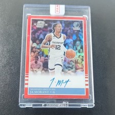 Panini Contenders Optic Ja Morant 1985 Tribute Auto Red Prizm /60 #85-JMM