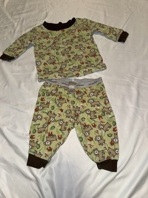 MiniWear Pajamas, Set Size 0 To 3 Months Excellent Condition Light Green
