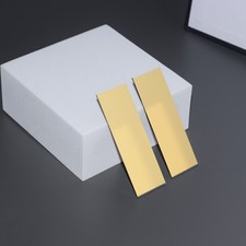 1pc 75x25x1.0mm Au Coated Quartz Glass Slides Gold Metal Coated Test Slides Lens