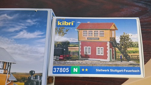 2x 222147 Faller, 1x 37805 Kibri iluminado, 1x 37402 Kibri actuador escala N | Condition: Gebraucht