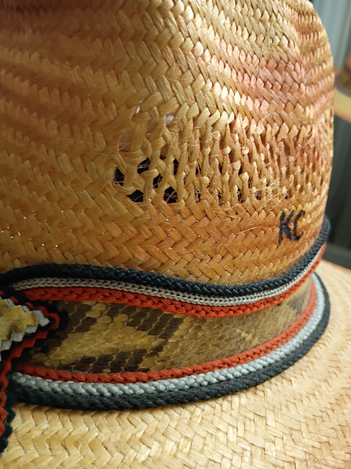 Bailey U Roll It Cowboy Hat With Python Snakeskin… - image 8