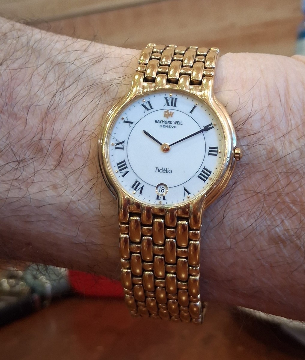 W386 Raymond Weil Gold Tone Men's Watch Model 5568 for sale online