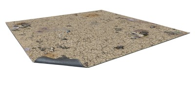 Battle Systems Terrain Desert Wasteland Game Mat 3x3 - Neoprene Playmat for Warh