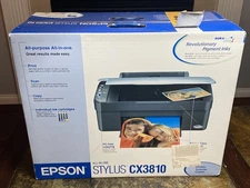 NOS Epson Stylus CX3810 Color Inkjet All Purpose All In One Printer New SEALED