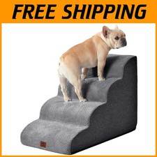 Curved Dog Stairs Ramp for High Beds - Small Dogs Cats