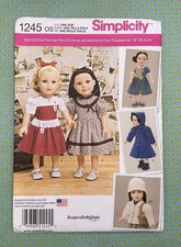 18  Doll Dress, Coat And Accessories Pattern