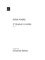 Streichquartett Nr. 2 | Op. 10. Streichquartett. Stimmensatz. | ZoltáN KodáLy