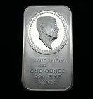Vintage Madison Mint Ronald Reagan .999 Fine 1 Oz Silver Bar