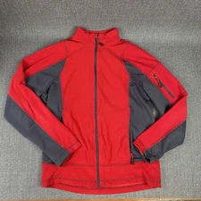 North End Sport Jacket Red/Black Zip Up with pockets  S/P Men