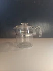 VTG Pyrex Glass Coffee Pot 7759 Clear 9 Cup Carafe Lid Only No Percolator Insert