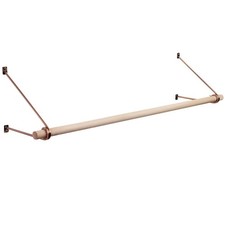 Wandgarderobe Länge 500 - 1180 mm Tiefe 260 mm mit Buche Garderobenstange SOTECH