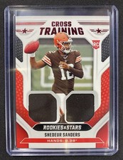 Shedeur Sanders 2025 Panini Rookies & Stars Football Cross Training Patch Browns