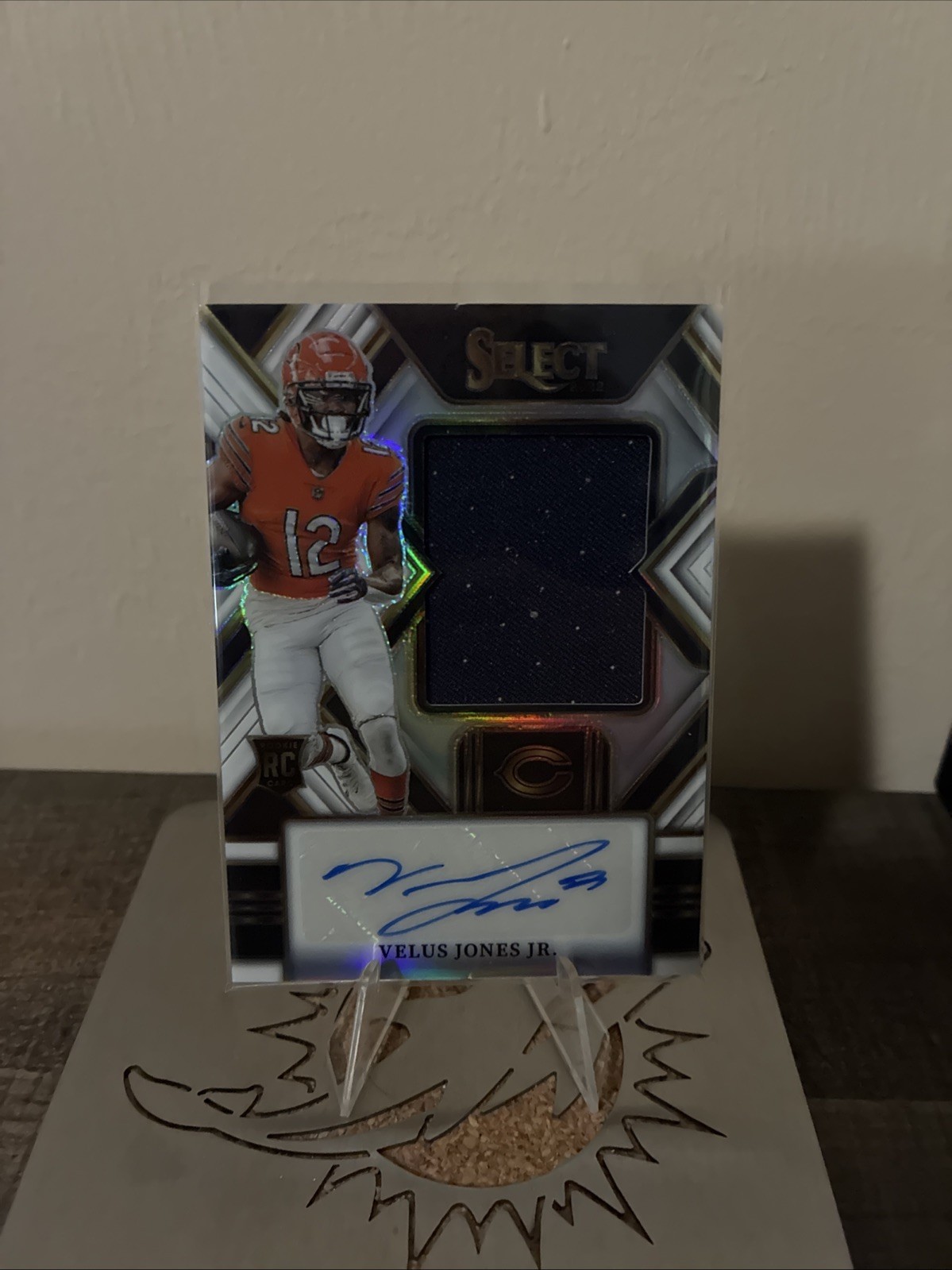 2022 Panini Select - Jumbo Rookie Signature Swatches Velus Jones Jr. #JRS-VJ...